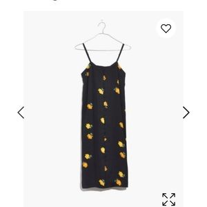 Madewell Button-Front Slip Dress- Floating Florets